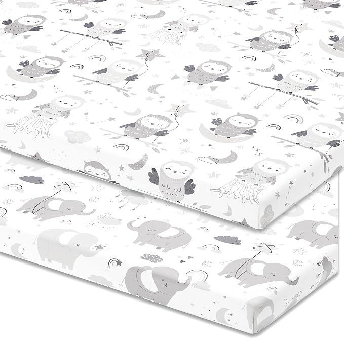 Pack and Play Sheets Fitted – Compatible by JoeyJoan