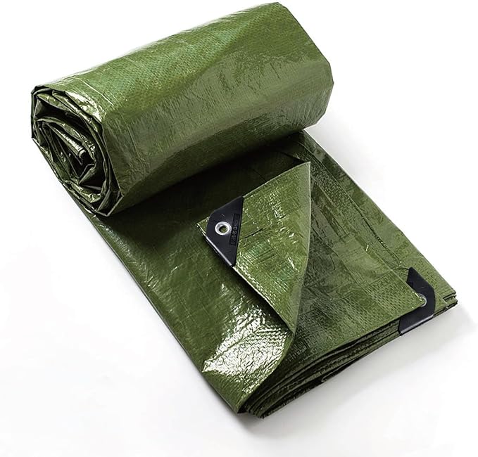 GUARD SHIELD Tarp Green 16x20 Feet Multi Purpose Waterproof Poly Tarp Cover 5mil by GUARDSHIELD