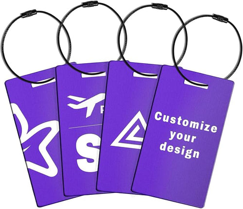 4PCS Personalized Luggage Tags for Travel Durable Aluminium Luggage Tags for by comfortez