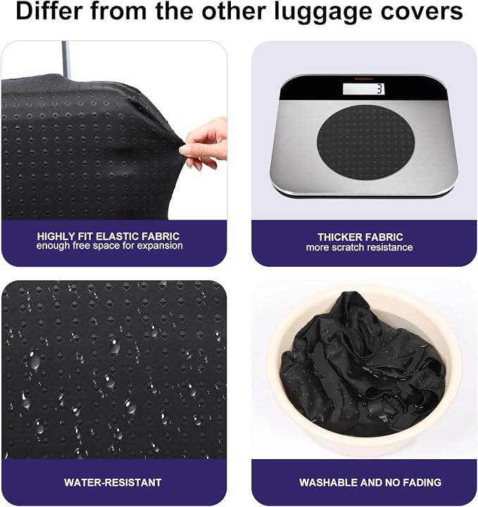 7-Mi Travel Luggage Cover Elastic Sleeve 19"-20" Anti-Scratch Suitcase - Image 5