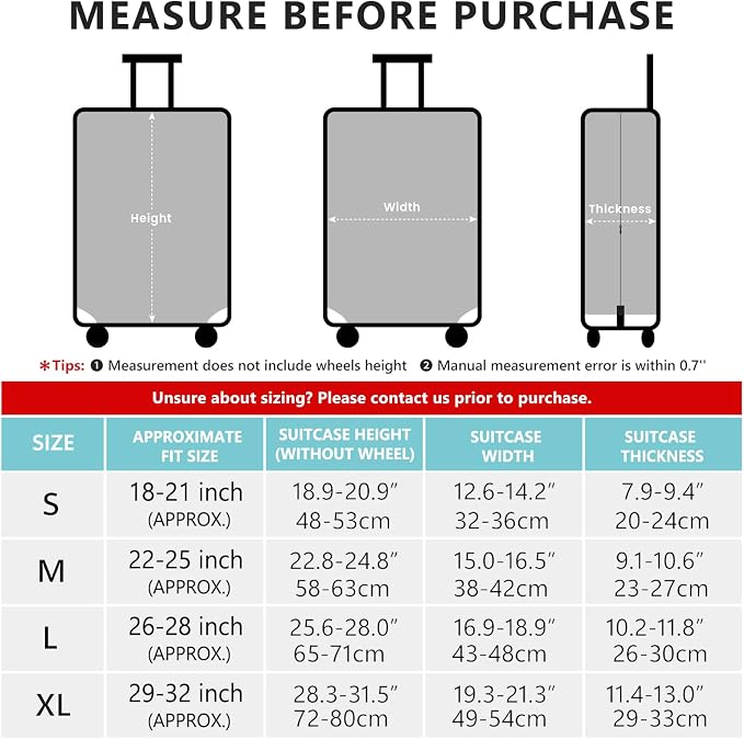 Travelkin Luggage Covers With Tag - Image 4