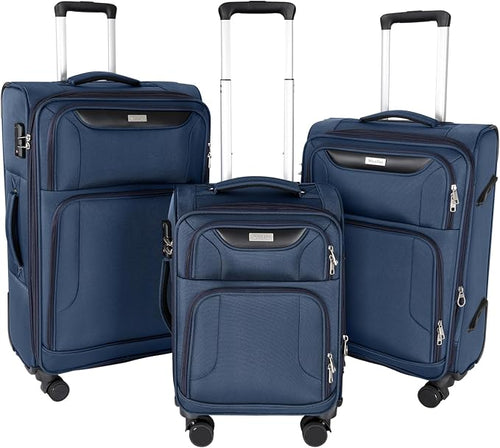 3-Piece Softside Expandable Luggage Set by WireHot