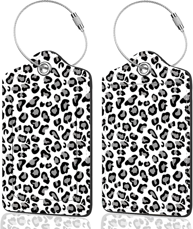 2Pack Luggage Tags for Suitcases, Cute Unique Pu Leather Cruise Luggage Tag by Unknown