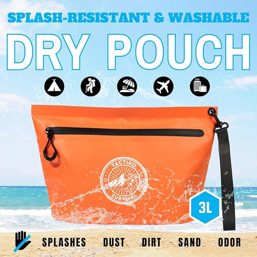 3-Pack Tactiko Heavy-Duty Splash Water Resistant Zipper Pouches - Image 2
