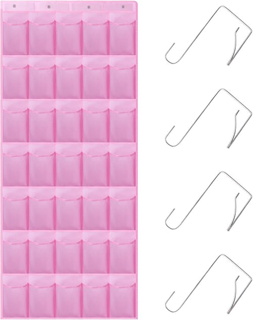 35Large Pockets Over The Door Shoe Organizer, Mesh Pockets Shoe Holder Rack by Unknown