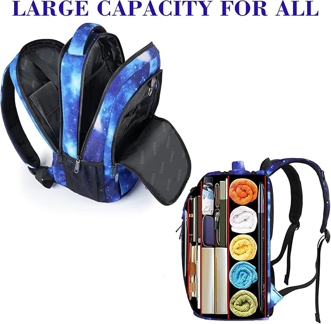 MATEIN School Backpack for Boys Girls, Anti Theft College School Laptop Bookbag - Image 8