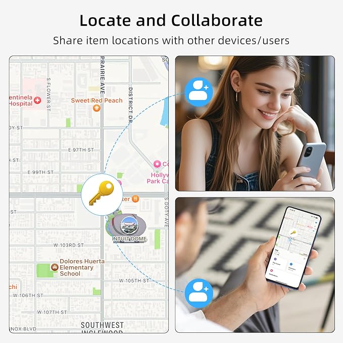 Air Tracker Tag 1 Pack, Replaceable Battery, Key Finder and Item Locator Smart - Image 7