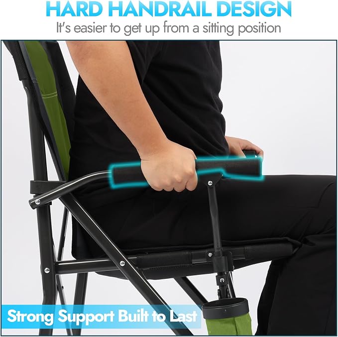2 Pack Oversized Folding Camping Chair - Image 5