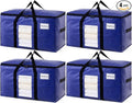TAILI 4 Pack Dark Blue Extra Large Moving Bags, Heavy Duty Totes by TAILI