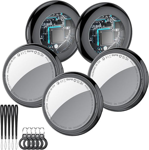 2025 New Air Tracker Tags-5 Pack, Replaceable Battery, Key Finder and Item by Tukio