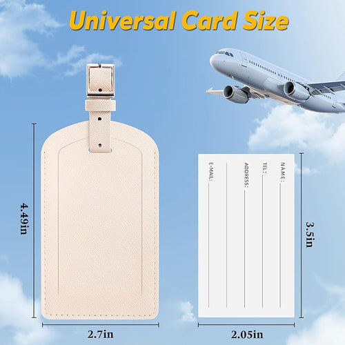 3 Pack Luggage Tags for Suitcases, TSA Approved Bag Tags, Baggage Tags - Image 2