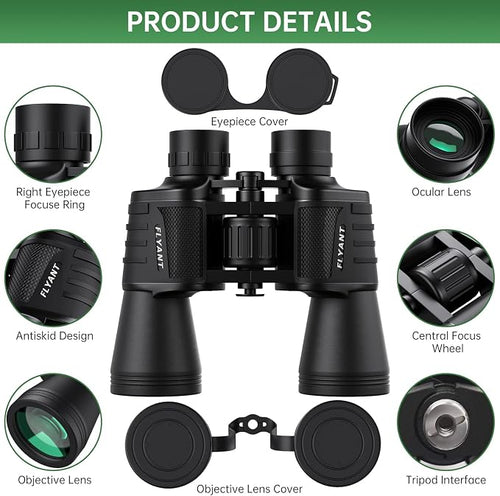 20x50 High Powered Binoculars for Adults, Waterproof Compact Binoculars - Image 2