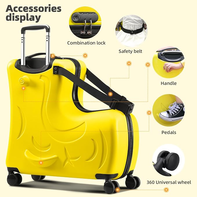 AOWEILA All-in-One Baby Travel Carrier & Ride-On Suitcase – Stroller Replacement - Image 5