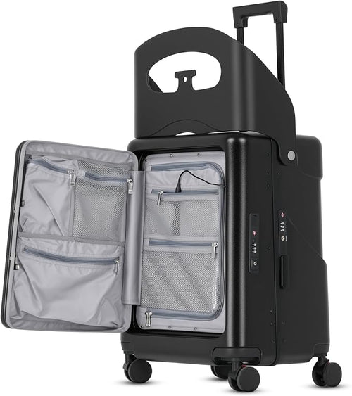 22" Ride On Luggage with Seat for Kids & Adults, Lightweight Hardside Ride-On by ADVWIN