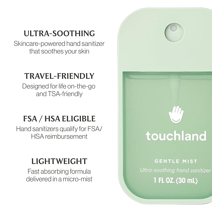 Touchland Gentle Mist Ultra-Soothing Hand Sanitizer Spray, Lily Of The Valley - Image 5