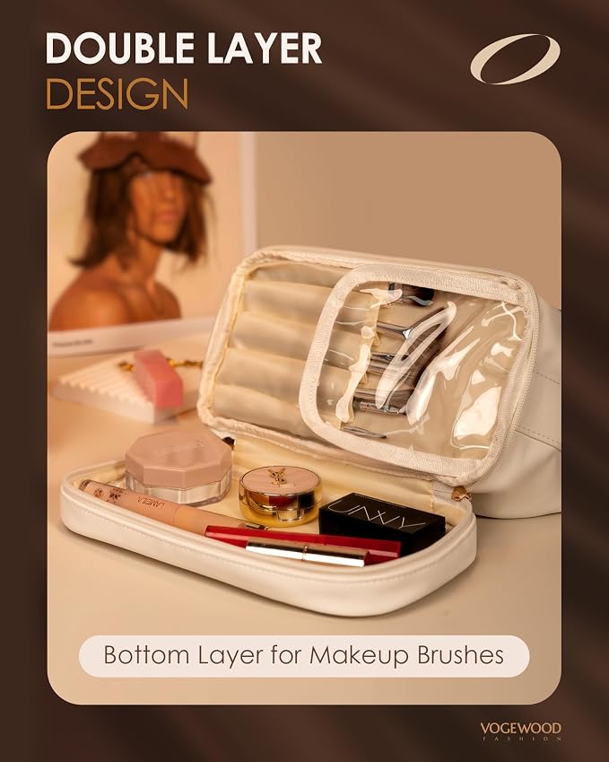 Engagement Gifts for Women, Personalized Makeup Bag - Image 3