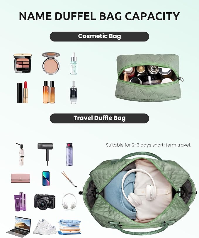 Teacher Gifts, Tween Girls Trendy Stuff-Initial Travel Bag - Image 6