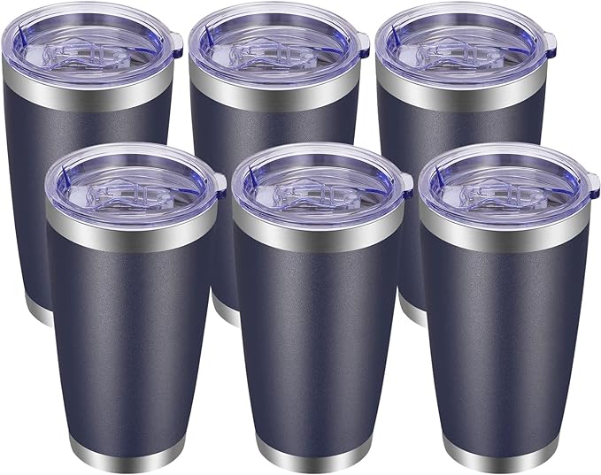 VEGOND 20oz Tumbler with Lid and Straw Stainless Steel Tumbler Cup Bulk Vacuum by VEGOND