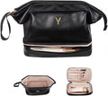 Travel Essentials for Friends Female Mom, Personalized Makeup Bag, Double Layer by Vogewood