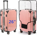 Clear PVC Suitcase Cover Protectors, Thicken Wheeled Luggage Cover Waterproof by FABULWAY