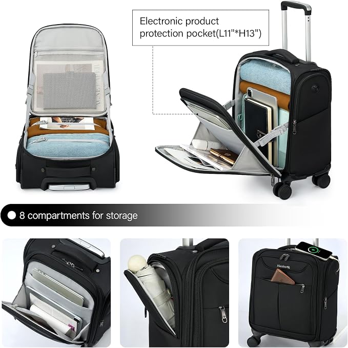 Hanke Underseat Carry On Luggage - Image 5