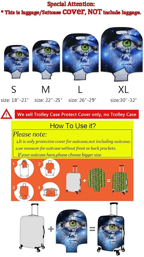 Highland Cow Suitcase Cover Flower Suitcase Protector Fits 30-32 Inch Luggage - Image 5