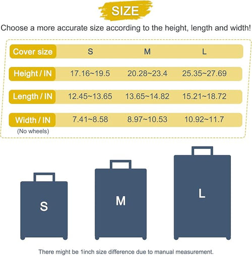 20/24/28 Inch PVC Luggage Protector Covers - Image 2