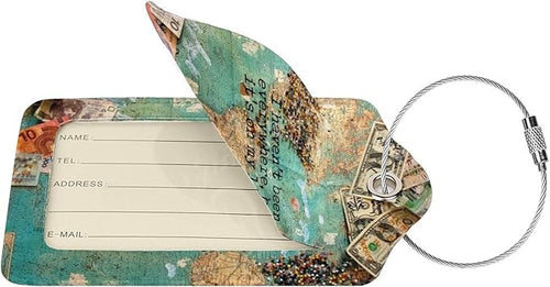 2 Pack Travel Luggage Tags for Suitcases Women Men Kids, Bag Tags for Leather - Image 2
