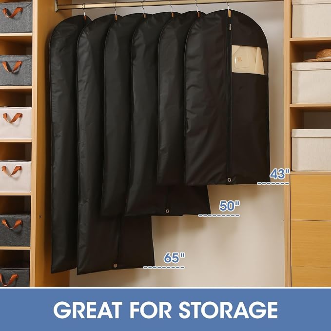Dress Bags for Gowns, Dress Garment Bag, Uniforms（5 Packs） - Image 5