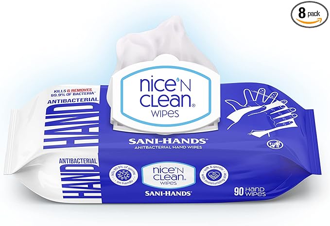 Nice 'N CLEAN Sensitive Skin Wet Hand Wipes 90ct | Infused by nicencleanwipes