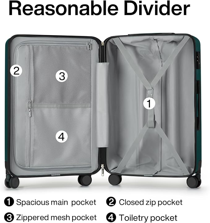 Hanke Luggage Sets 2 piece Carry On Luggage - Image 5