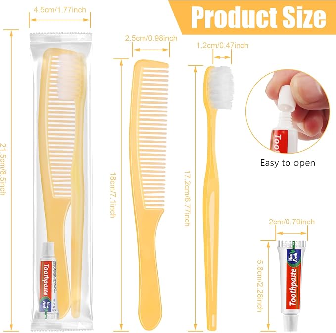 NICEMOVIC 100 Pack Disposable Toothbrushes Bulk - Image 3