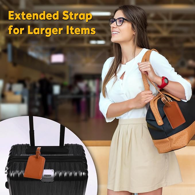 3 Pack Luggage Tags for Suitcases, TSA Approved Bag Tags, Baggage Tags - Image 5