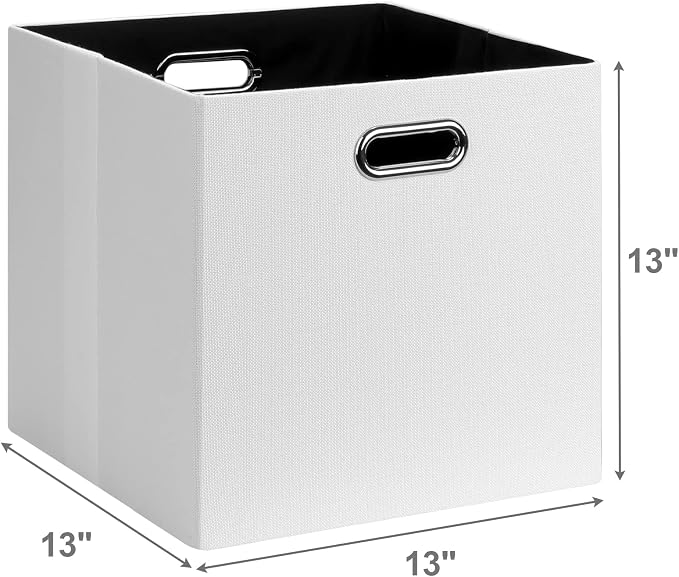 Posprica Fabric Storage Cubes, 13x13 Collapsible Storage Bins - Image 2