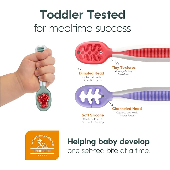 NumNum Baby Spoons Set, Baby Essentials Pre-Spoon GOOtensils - Image 9