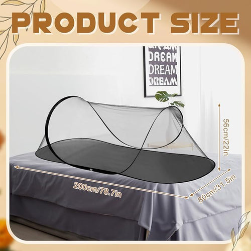 2 Pcs Large Pop up Mosquito Tent Portable Foldable Mosquito Bug Net - Image 2