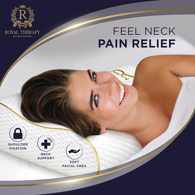 4-Layer Queen, Contour Pillow, Side Sleeper, Orthopedic, Neck Support, Pillow - Image 4