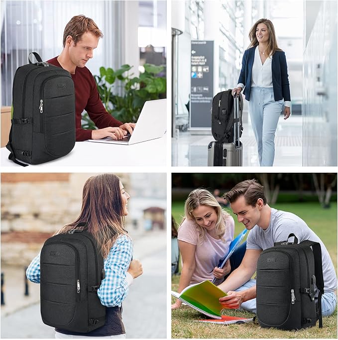 AMBOR Travel Laptop Backpack for Ｍen, 15.6-17.3 inch Laptop Backpack for School - Image 7