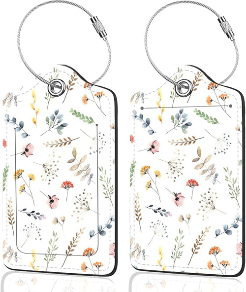 2Pack Luggage Tags for Suitcases, Cute Unique Pu Leather Cruise Luggage Tag by Unknown