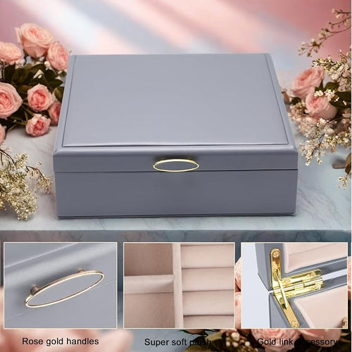 2-layer jewelry box，Jewelry Organizer - Image 2