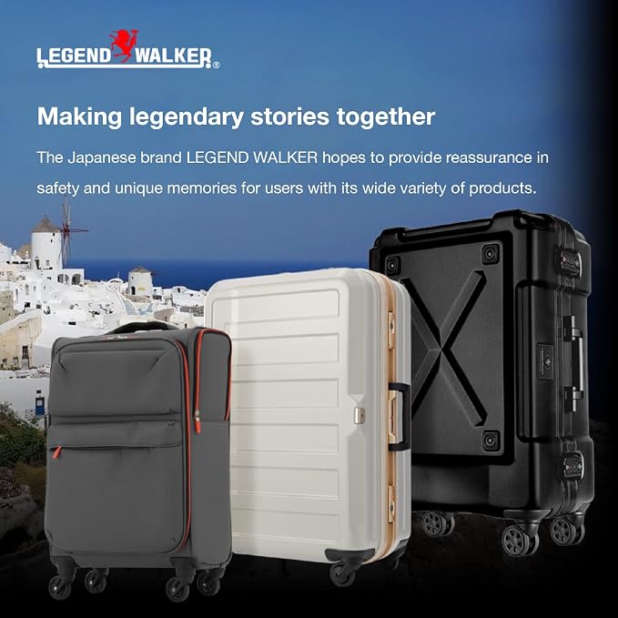 LEGEND WALKER Hardside Expandable Zipper Luggage, 5122-48-NV - Image 7
