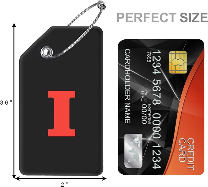 8 Pcs Luggage Tags for Suitcases, 26 Initial Letter Travel Luggage Baggage - Image 4