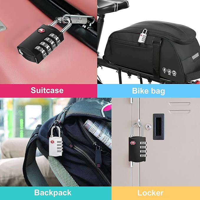 ZHEGE Travel Locks 2 Pack, Luggage Locks - Image 6