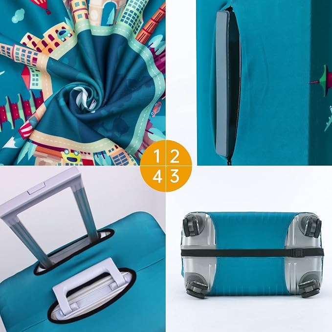Travelkin Luggage Covers For Suitcase Tsa Approved, Suitcase Cover Protector - Image 8