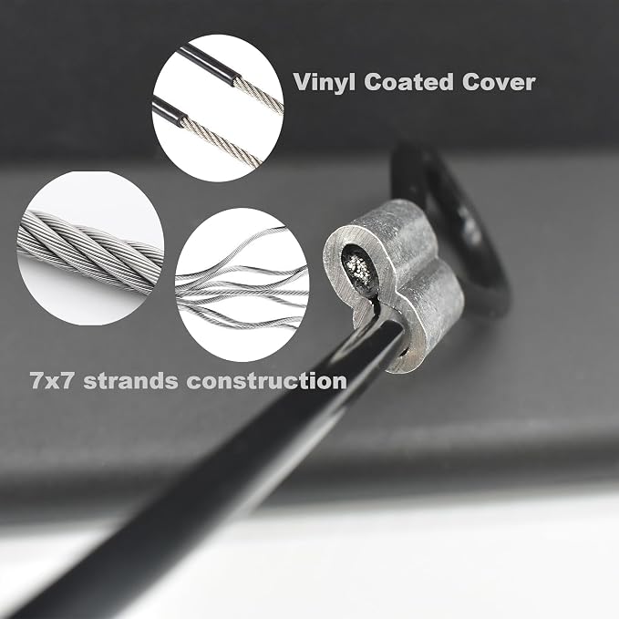 10 pcs 2mm Wire 12 inch Vinyl Coated Stainless Steel Cable - Image 6