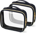 TSA Approved Travel Toiletry Bag, 2 Pack Clear Makeup Bags by FAYORORY