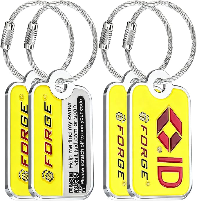 Forge Lost and Found Luggage Tags, Global Luggage Tracking Tag, WorldTracer by Forge