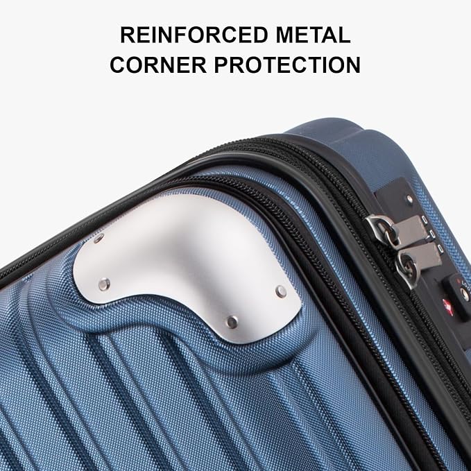 LEVEL8 Grace Carry On Luggage Airline Approved, 20 Inch Expandable Hardside - Image 5