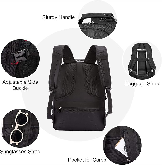 LOVEVOOK Travel Backpack for Men 17inch Large Work Backpack for Men Large - Image 4