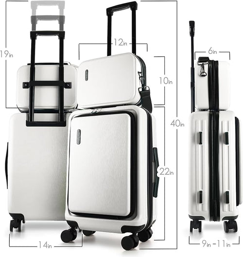 22 Inch Carry On Luggage 22x14x9 Airline Approved, Carry On Suitcase - Image 2